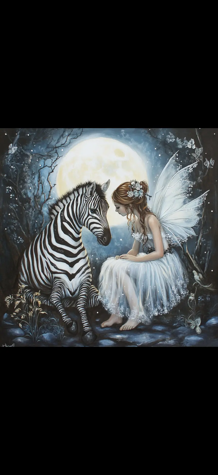 The Fairy & The Zebra — Wall Art & Fine Art Prints by KT Starling