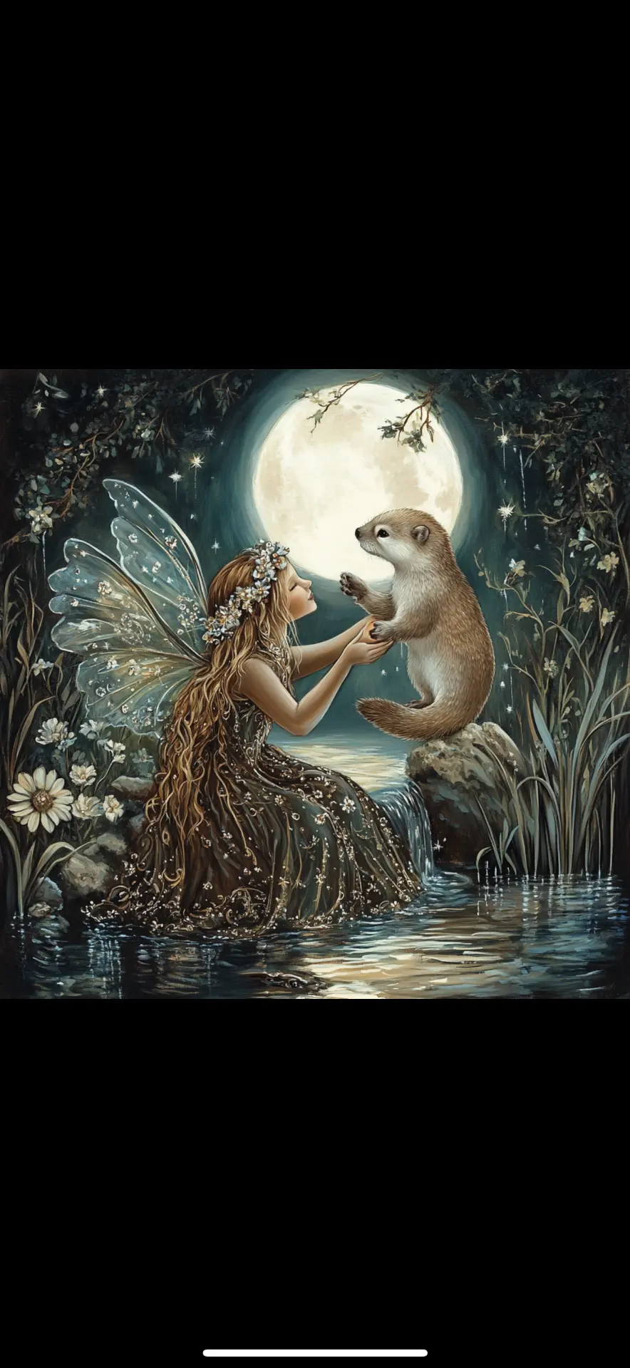The Fairy & The Otter — Wall Art & Fine Art Prints by KT Starling