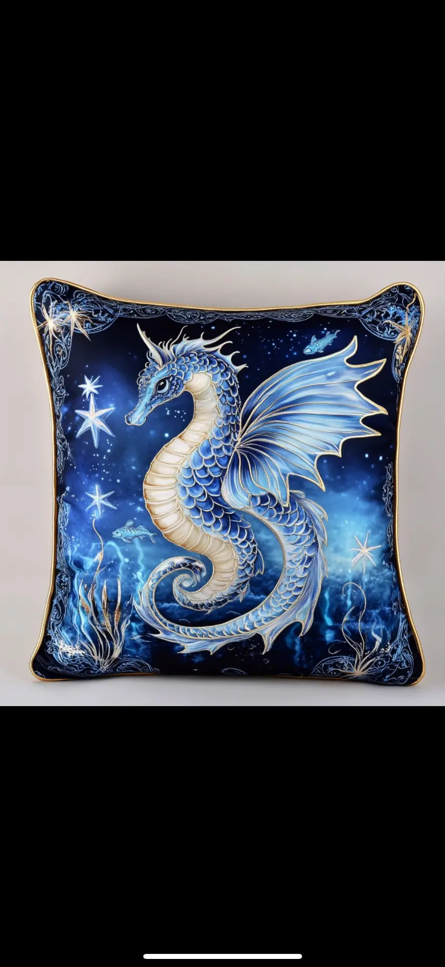 The Seadragon Cushion — Cushions & Home Decor by KT Starling
